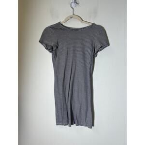 By Corpus Navy White Stripe Short Sleeve T shirt Dress Sz SP